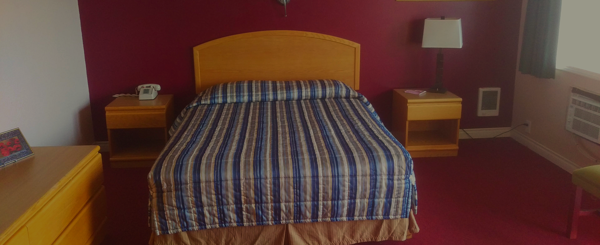 blue bed